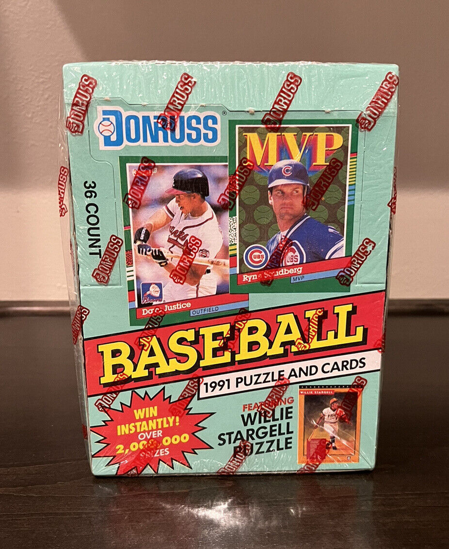 1991 Donruss Baseball Puzzle and Cards Series 2 Factory Sealed box 36 Packs