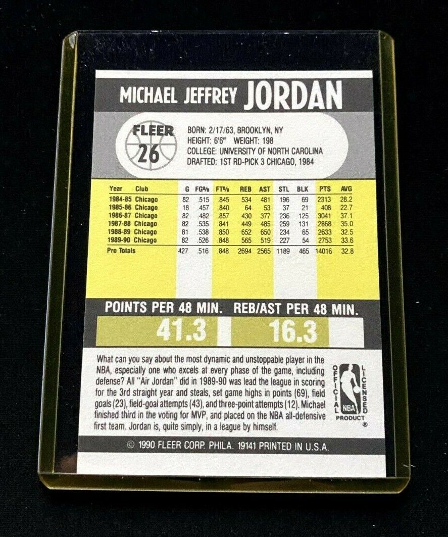 1991 Fleer Michael Jordan Card (MINT CONDITION)